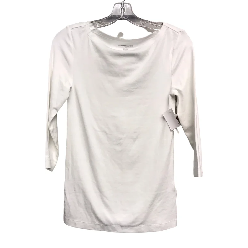 Deal Mania Top Long Sleeve Basic By Amazon Essentials In White, Size: S