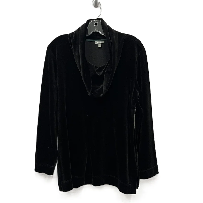 Clearance Sale Top Long Sleeve By Talbots In Black, Size: L