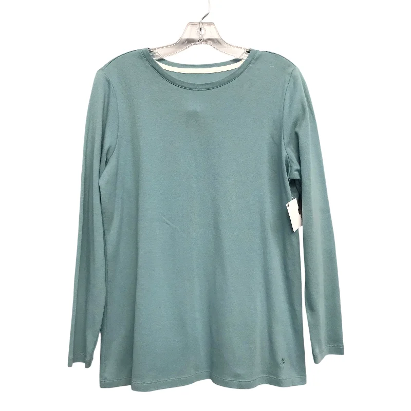 Deal Mania Top Ls Basic By Isaac Mizrahi Live Qvc In Green, Size:L