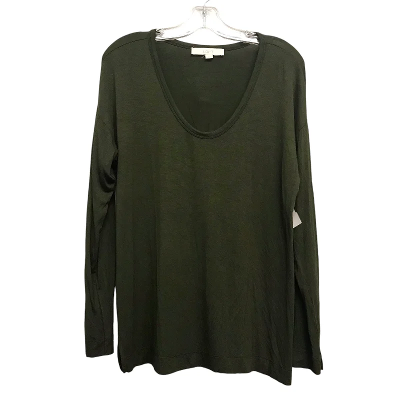 Online Exclusive Top Ls Basic By Loft In Green, Size:M