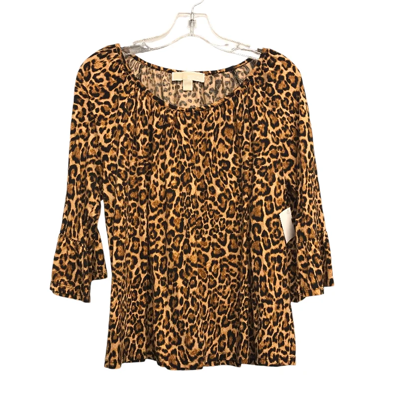 Reduced Prices Top Ls By Michael By Michael Kors In Animal Print, Size:Xl