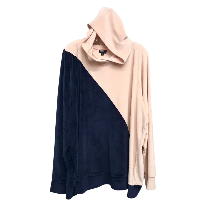 Limited Availability Top Ls By Torrid In Blue & Pink, Size:4X