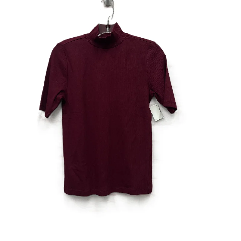 Clearance Sale Top Short Sleeve By Loft In Red, Size: M