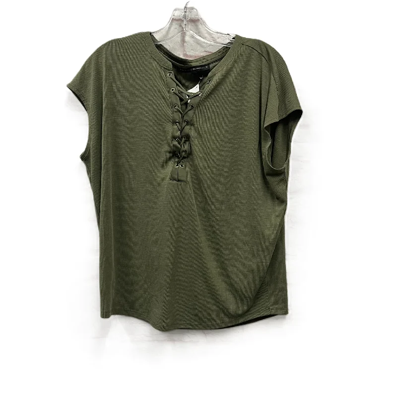 Massive Deals Top Short Sleeve By White House Black Market In Green, Size: M