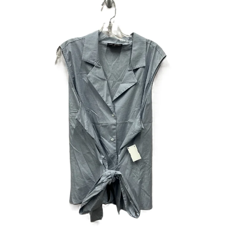 Super Sale Top Sleeveless By Lane Bryant In Blue, Size: 3x