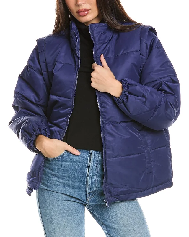 Best Deals WeWoreWhat Zip-Off Sleeve Puffer Coat