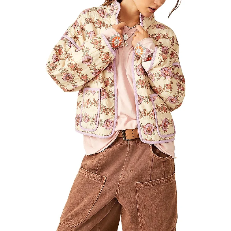 Buy More, Save More Womens Cotton Floral Print Quilted Coat