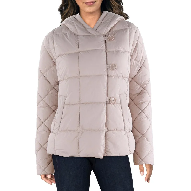 Markdowns Womens Quilted Hooded Puffer Jacket