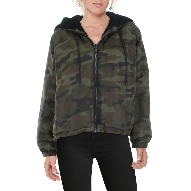 Reduced Prices Womens Winter Hooded Bomber Jacket
