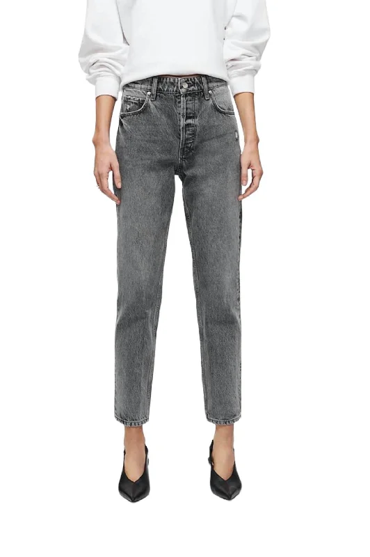 Quick Sale Betty Straight Non-Stretch Jean In Dusty Grey