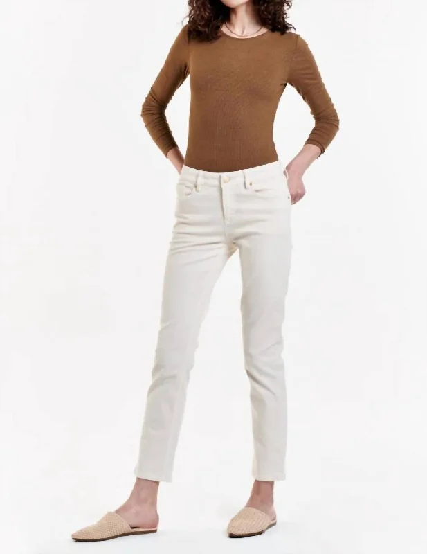Buy More, Save More Blaire Ankle Slim Straight Jeans In Wheat