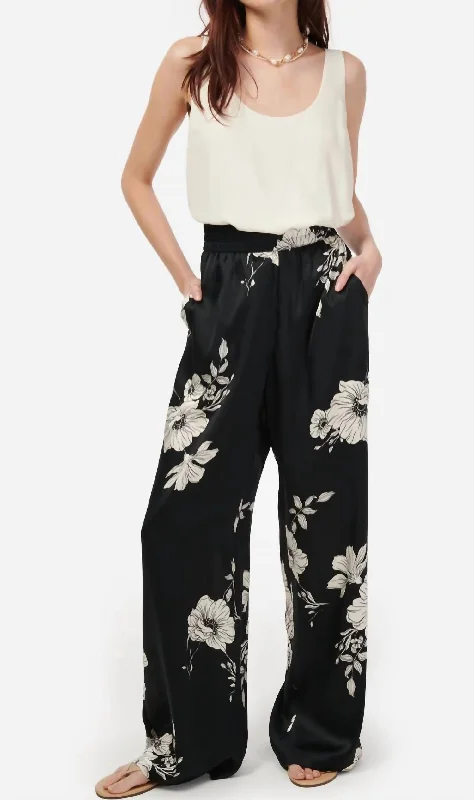 Flash Deals Bleecker Pants In Black Botanical