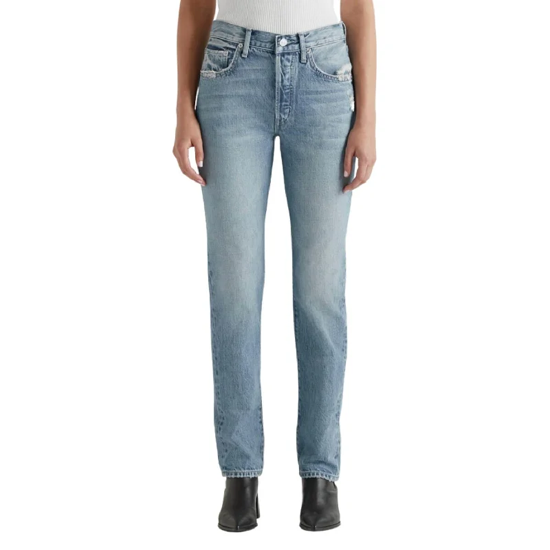 Final Clearance Cai Straight Leg Jean In Blue Shield