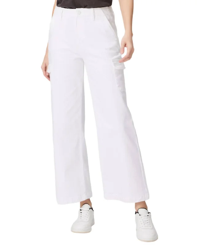 Clearance Items Carly Cargo Pant In Crisp White