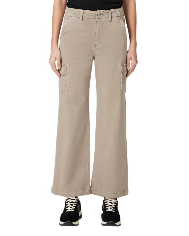 Price Rollback Carly Cargo Pant In Vintage Moss Taupe