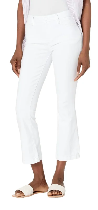 Clearance Sale Colette Crop Flare Denim In Crisp White
