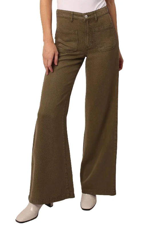 Reduced Prices Cooper Patch Pocket Wide Leg Jeans In Cypress