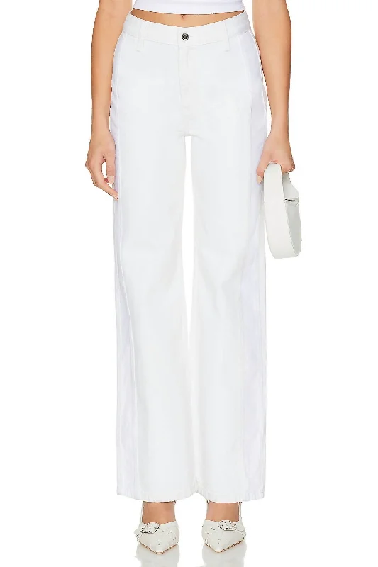 YEAR-End Clearance Dayton Two Tone Trouser In White Light