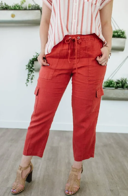 Huge Discounts Discoverer Pull-On Cargo Pant In Sedona