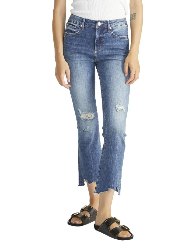 Can't Miss Driftwood Jeans Roxy Dark Wash Crop Flare Jean