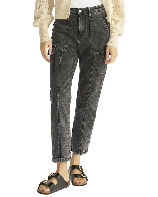 Deal Dash Driftwood Jeans Royce Acid Wash Black Straight Leg Jean