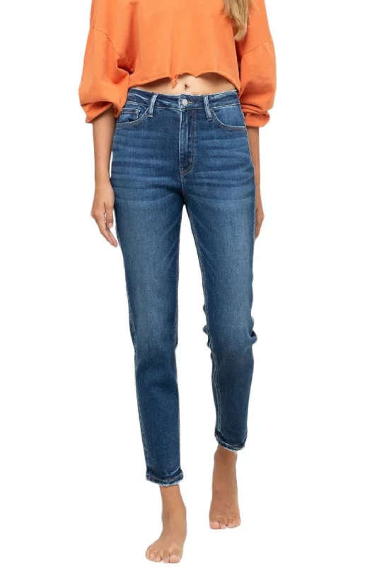 Unmissable Offer Erika Stretch Mom Jeans In Dark Denim