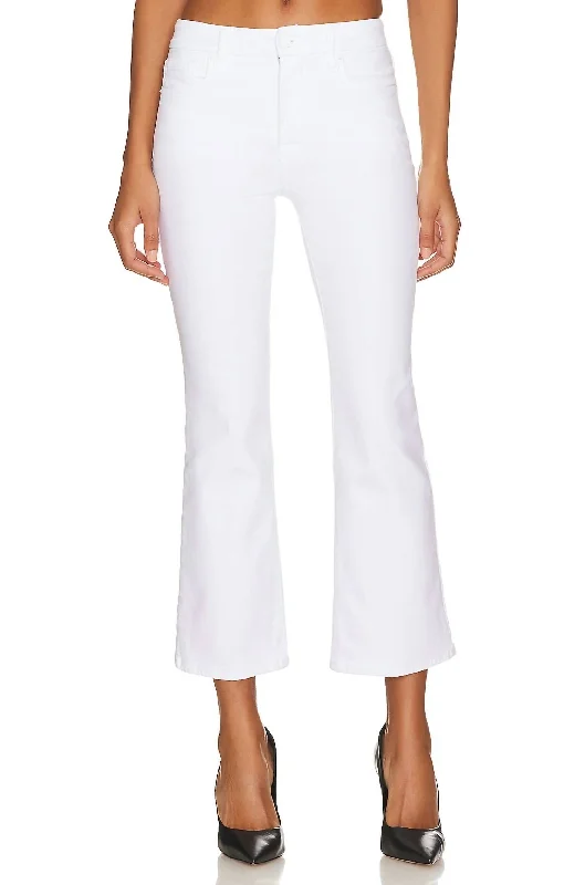 Don't Wait Good Legs Crop Mini Boot Jean In White001