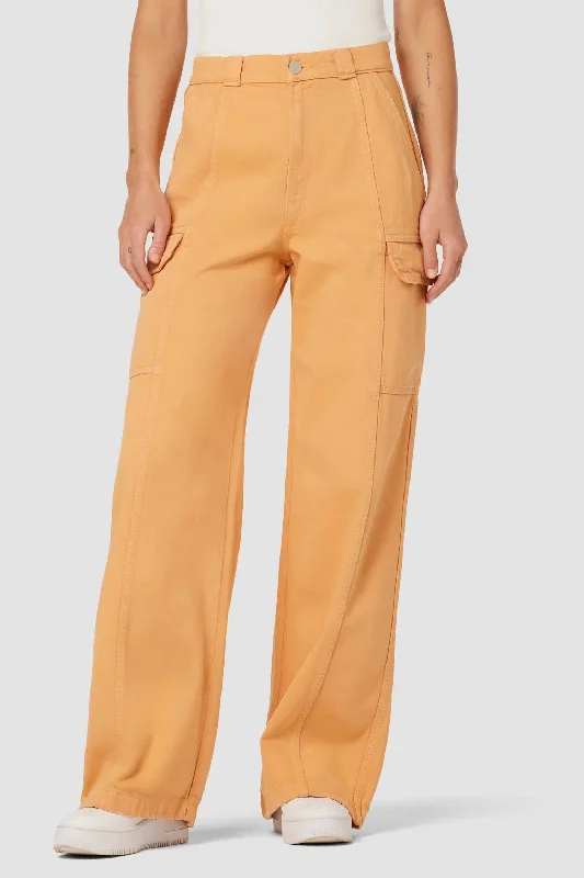 Price Fest High-Rise Wide Leg Cargo Pant In Clay