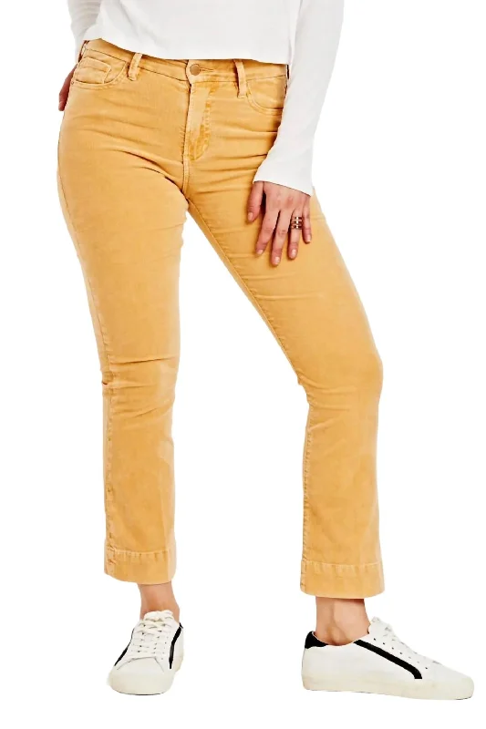 New Markdowns Jeanne Corduroy Pant In Sunset Gold