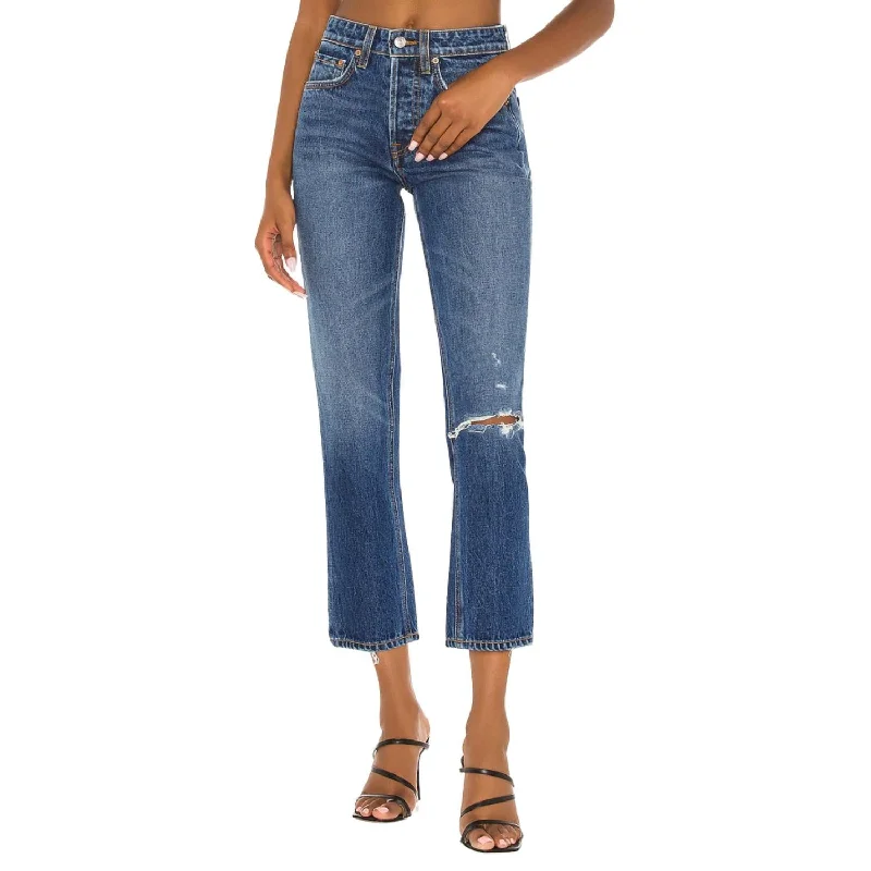 Bargain Blast Karolina High Rise Straight Crop Jean In Midtown