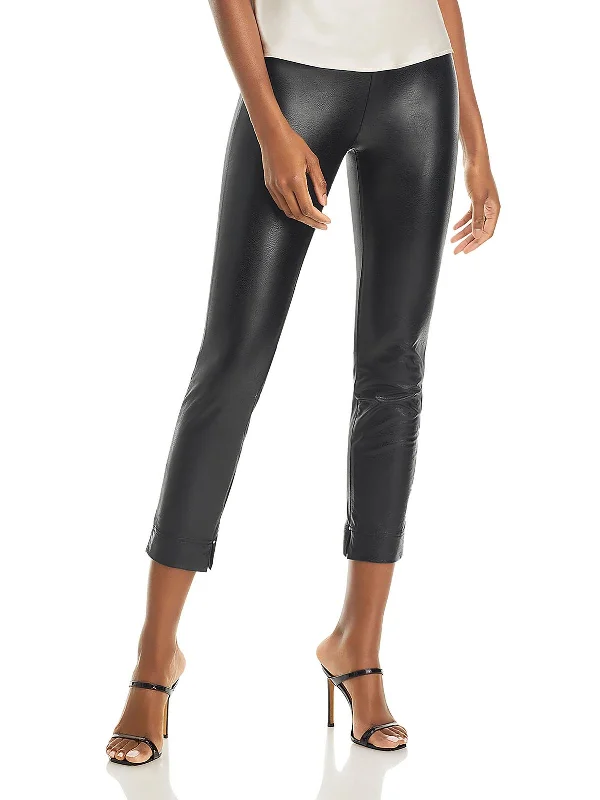 Early Access Katherine Womens Faux Leather Toothpick Skinny Pants