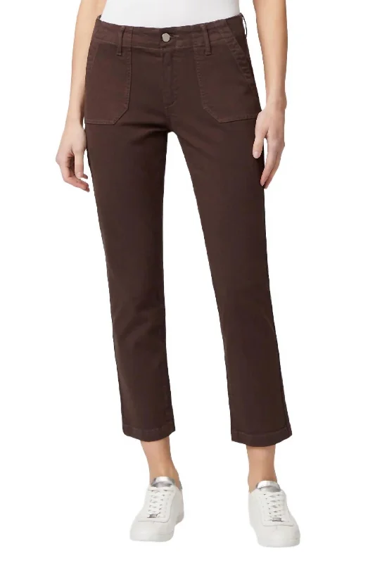 Special Price Mayslie Straight Jean In Rich Chocolate