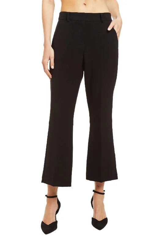 Price Cut Minnie Crop Pant In Black