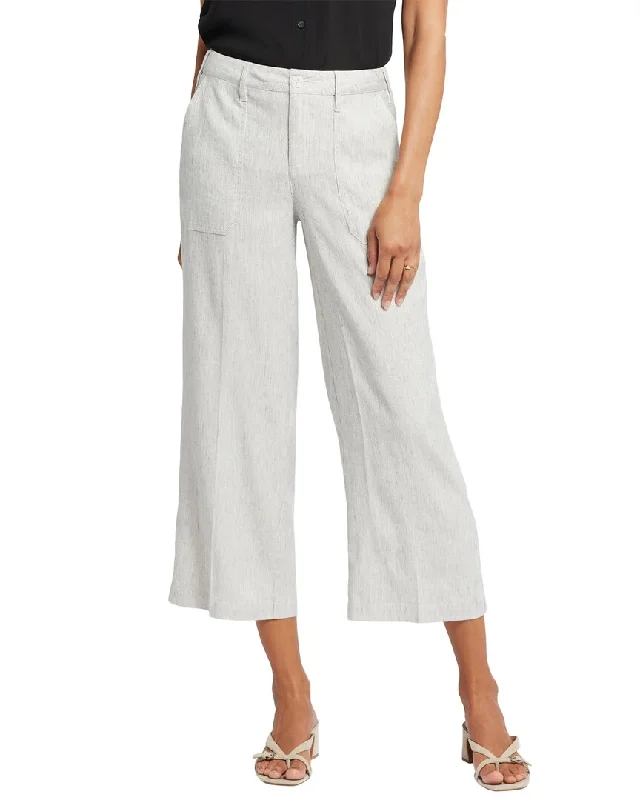Special Promotion NYDJ Cargo Slubby Stripe Wide Leg Pant