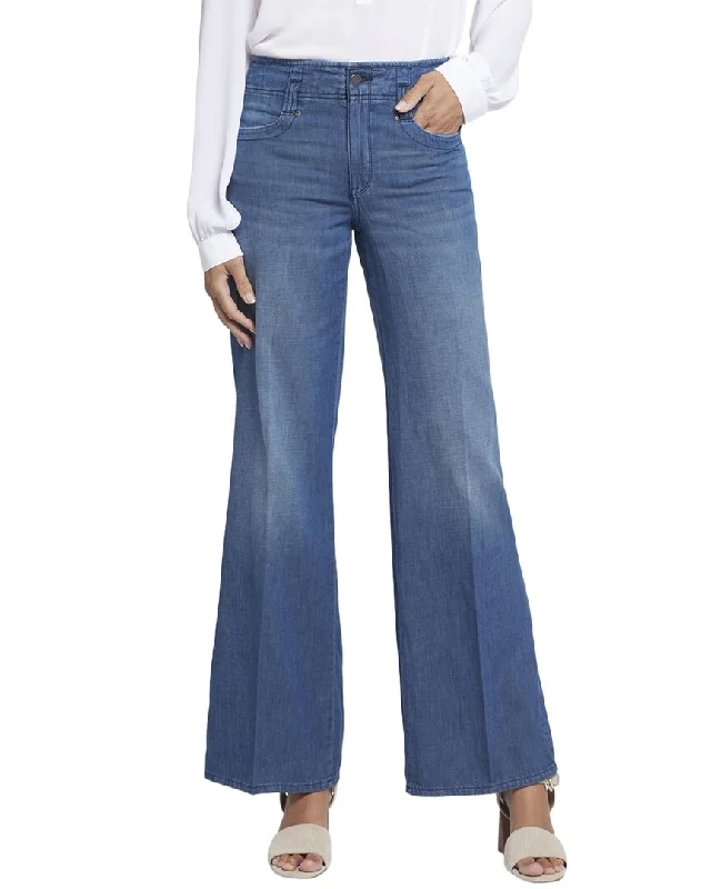 Price Rollback NYDJ Teresa Mission Blue Wide Leg Jean