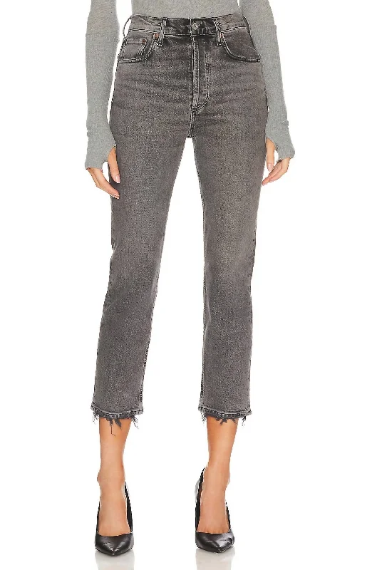 Super Deal Riley High Rise Straight Crop Jean In Century