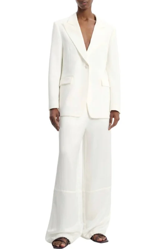 Online Only Slouchy Coolness Pants In Light Cream