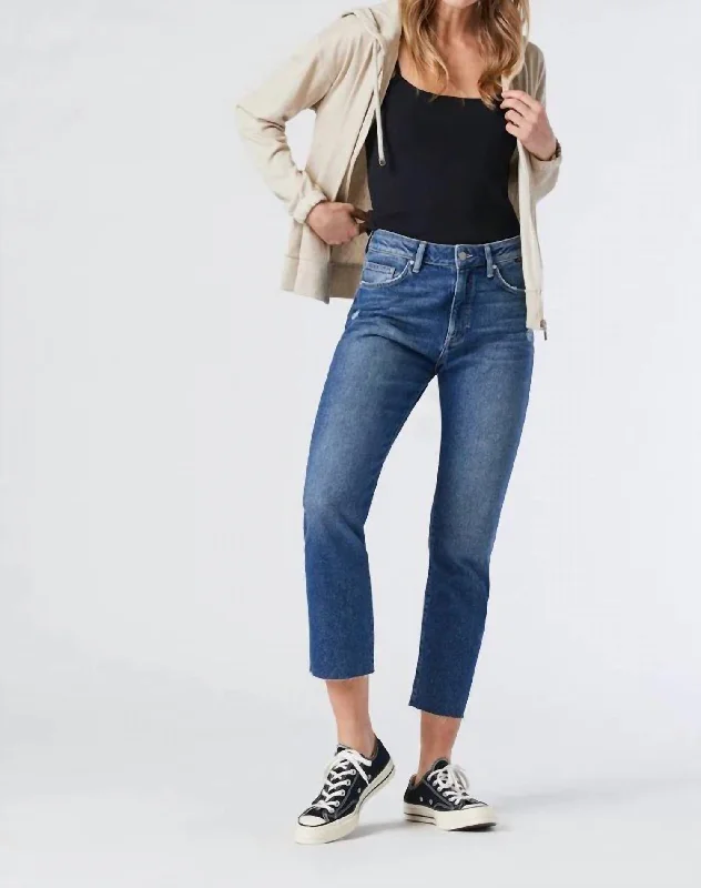 Extra Discounts Viola Organic Straight Leg Jeans In Organic Blue