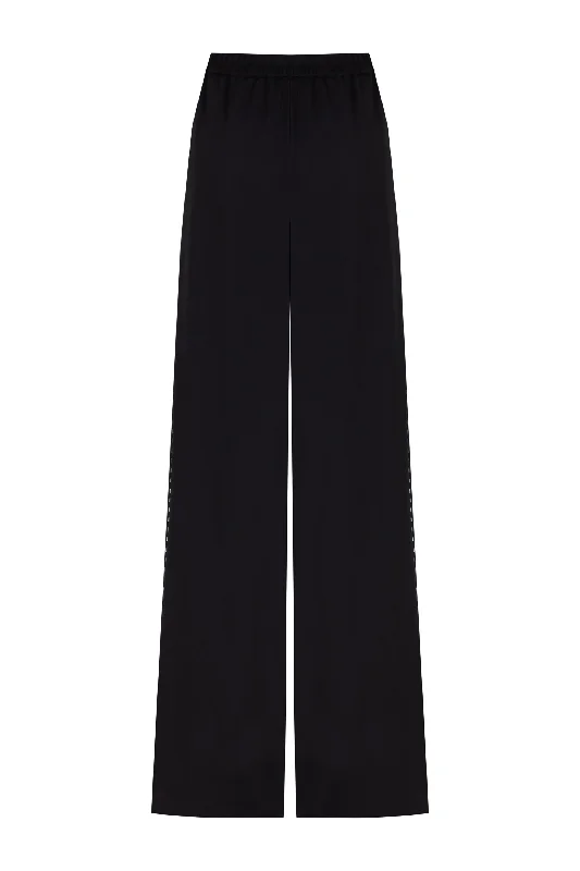 Warehouse Sale Wide-Leg Crepe Satin Pants