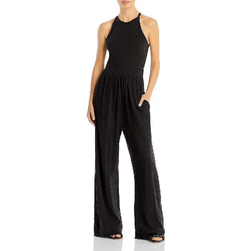 ATM Womens Sleeveless Jersey Jumpsuit