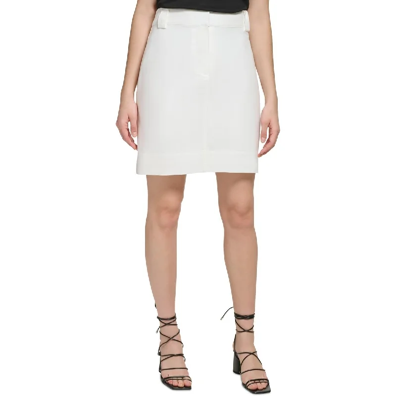 Savings Galore Calvin Klein Womens Straight Back Pockets Mini Skirt