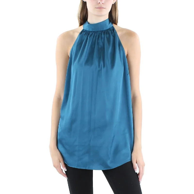 Weekend Flash Sale City Chic Womens Tie-Neck Shell Halter Top