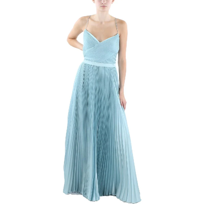 Get It Before It’s Gone Ieena for Mac Duggal Womens Shutter Pleat  Evening Dress