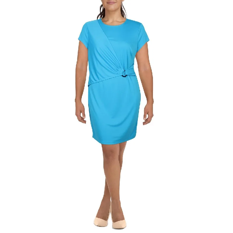 Lauren Ralph Lauren Womens O-Ring Jersey Midi Dress