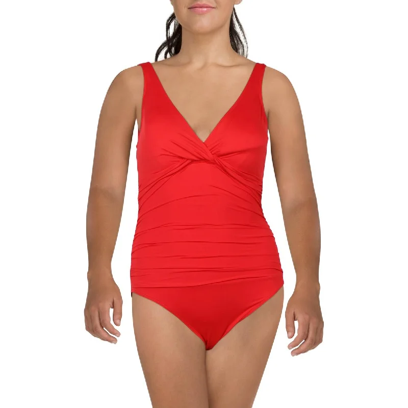 Grand Opening Sale Lauren Ralph Lauren Womens Underwire Nylon One-Piece Swimsuit