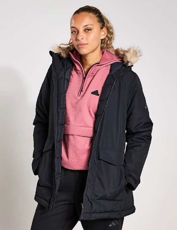 Closeout Paveric Fur Parka - Black