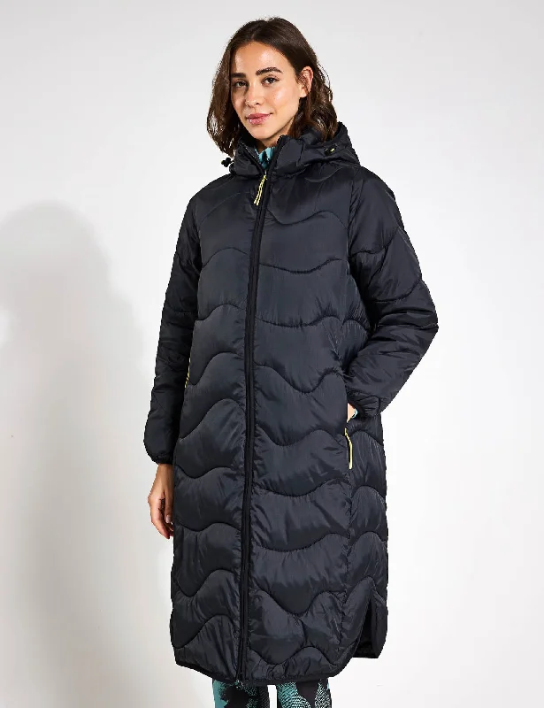 Lowest Prices Stormwear Quilted Hooded Longline Puffer Coat - Black