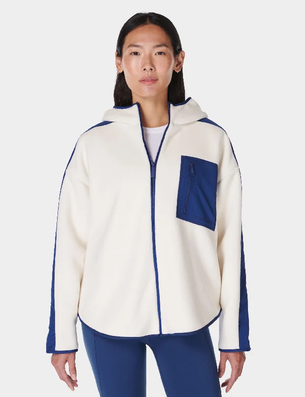Amazing Deals Roam Borg Zip Up - Lily White/Flux Blue