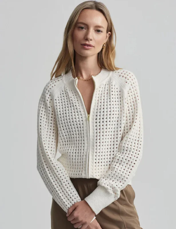 Instant Discount Marta Boucle Knit Jacket - Coconut Milk