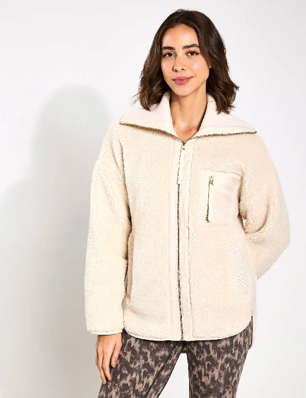 Bonus Savings Myla Zip-Through Jacket - Sandshell